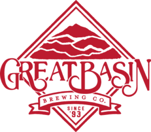 A red logo with the words " great basin athletics " in it.